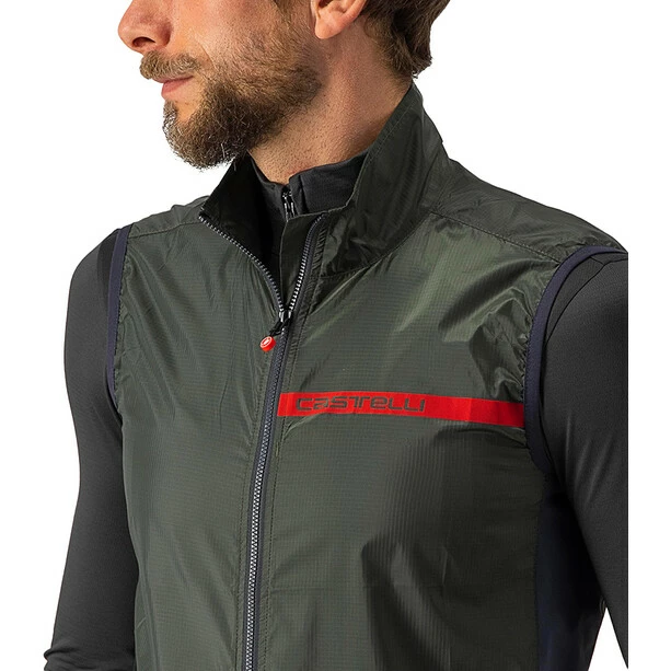 Castelli Squadra Stretch Weste Herren Oliv/grau – Bild 4
