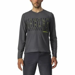 Castelli Trail Tech Langarm Tee Herren Grau