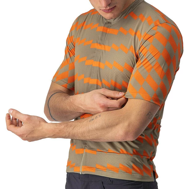 Castelli Unlimited Sterrato Trikot Herren Oliv/orange – Bild 3