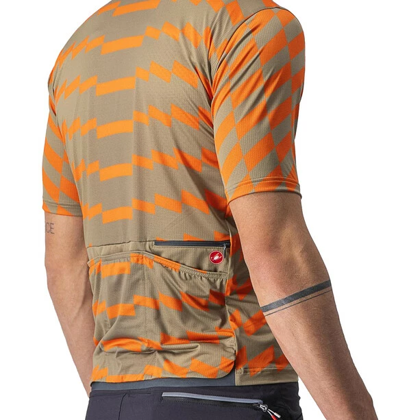 Castelli Unlimited Sterrato Trikot Herren Oliv/orange – Bild 5