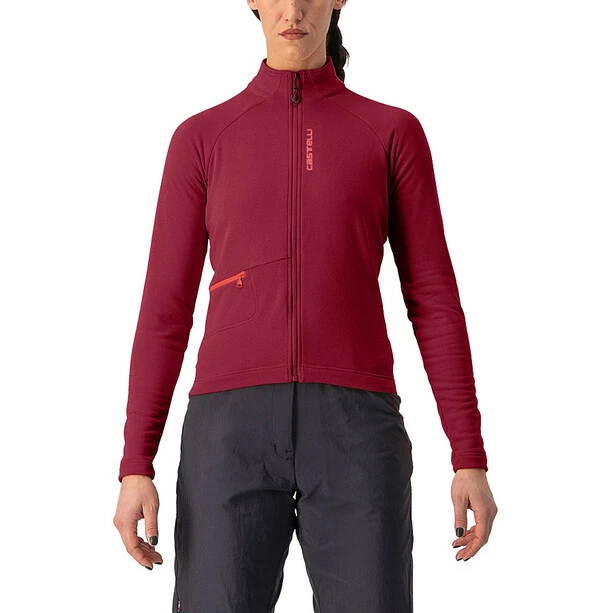Castelli Unlimited Trail Langarm Trikot Damen Rot
