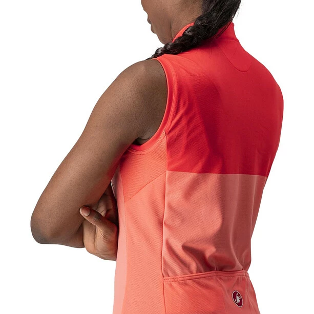 Castelli Velocissima Ärmelloses Trikot Damen Rot/pink – Bild 3