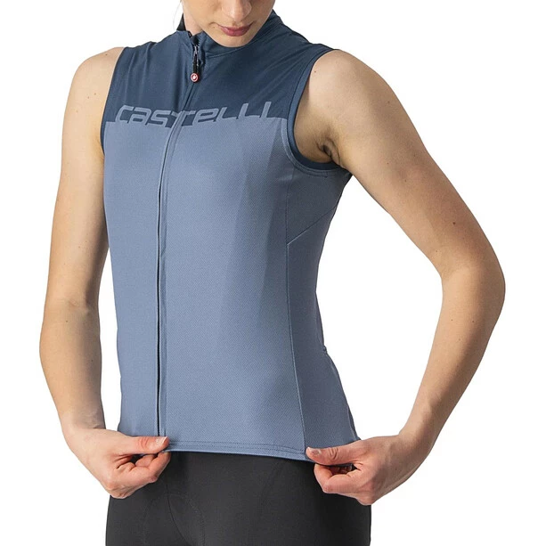 Castelli Velocissima Ärmelloses Trikot Damen Blau – Bild 4