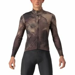 Castelli Ventaglio Langarm Trikot Herren Braun