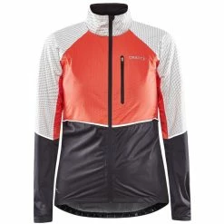 Craft ADV Bike Hydro Lumen Jacke Damen Schwarz/orange