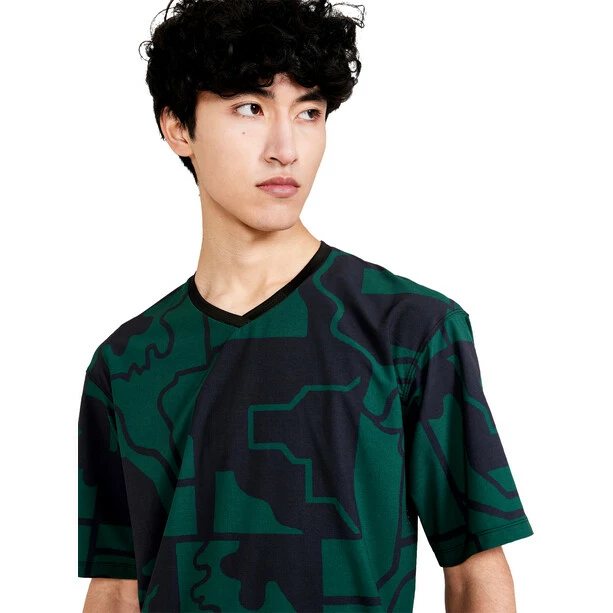 Craft ADV Bike Offorad Kurzarm T-Shirt Herren Grün/schwarz – Bild 4