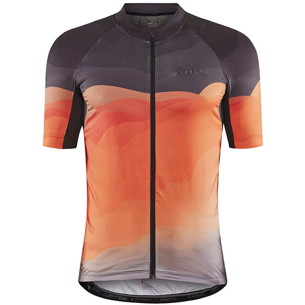 Craft ADV Endur Graphic Kurzarm Trikot Herren Orange/braun
