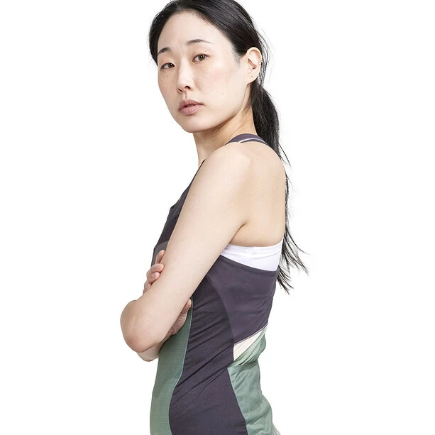 Craft ADV Endur Singlet Damen Grün/lila – Bild 4