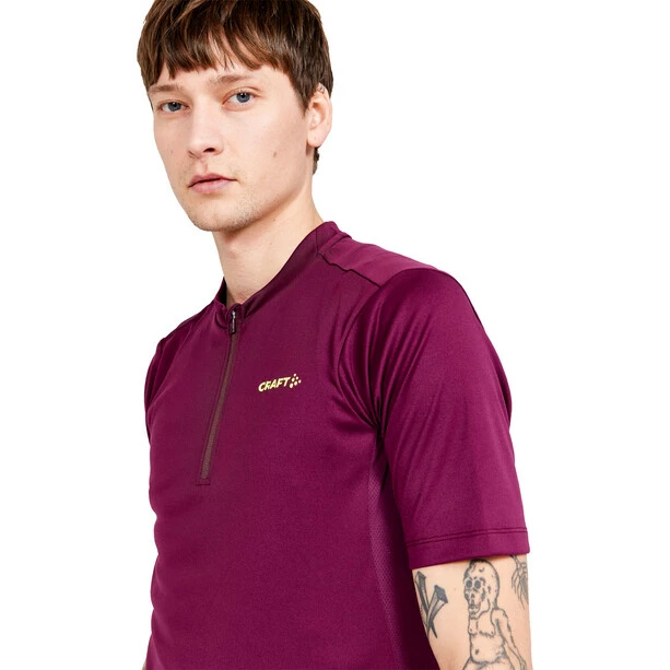 Craft Core Offroad Kurzarm Trikot Herren Lila – Bild 4