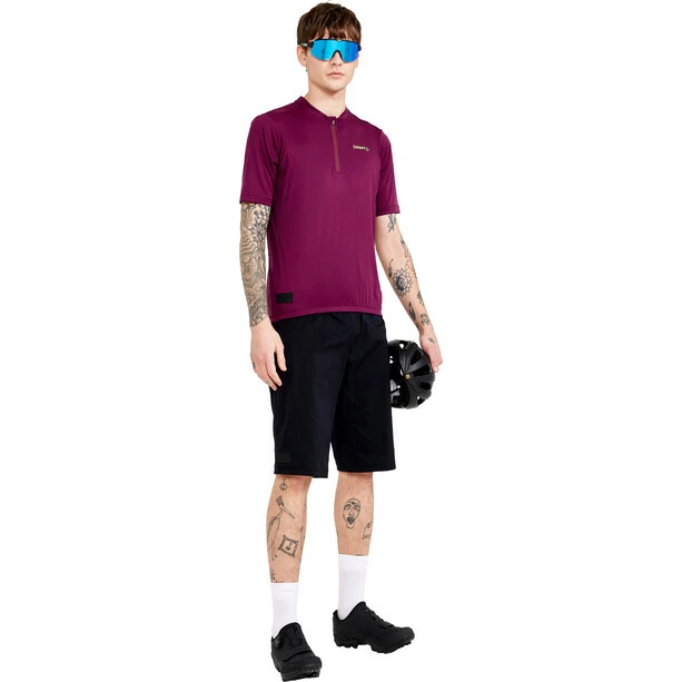 Craft Core Offroad Kurzarm Trikot Herren Lila – Bild 6