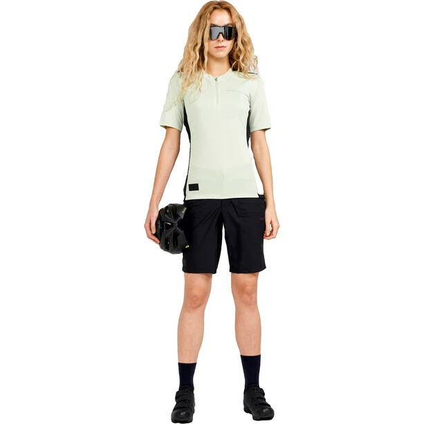 Craft Core Offroad Kurzarm Trikot Damen Beige/schwarz – Bild 6