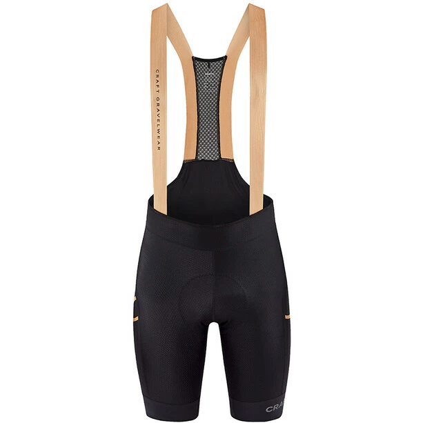 Craft Pro Gravel Trägershorts Herren Schwarz/orange