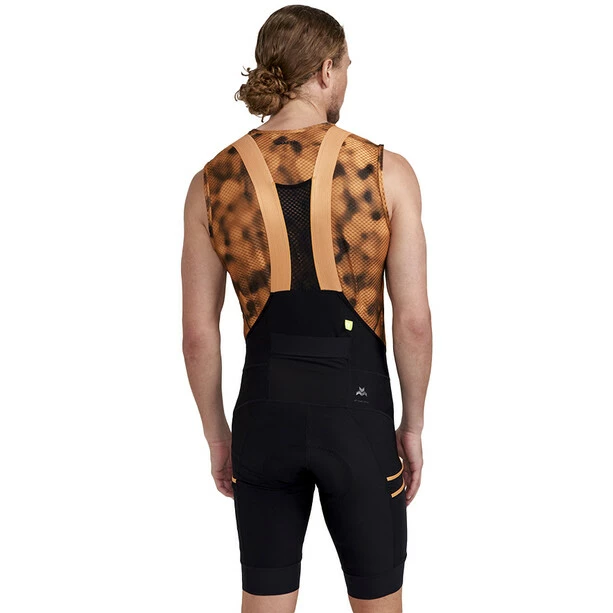 Craft Pro Gravel Trägershorts Herren Schwarz/orange – Bild 3