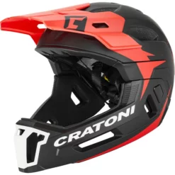 Cratoni C-Maniac 2.0 MX MTB Helm Schwarz/rot