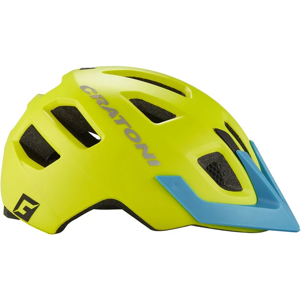 Cratoni Maxster Pro Helm Kinder Grün/blau – Bild 4