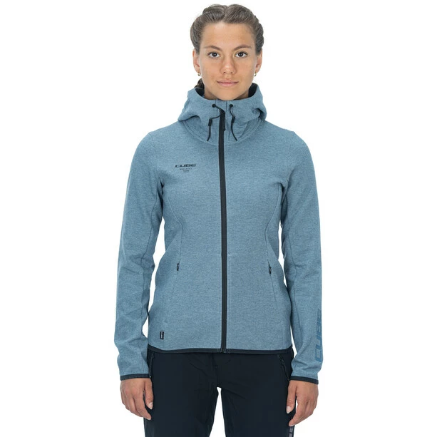 Cube Advanced Hoodie Mit Reißverschluss Damen Blau – Bild 2