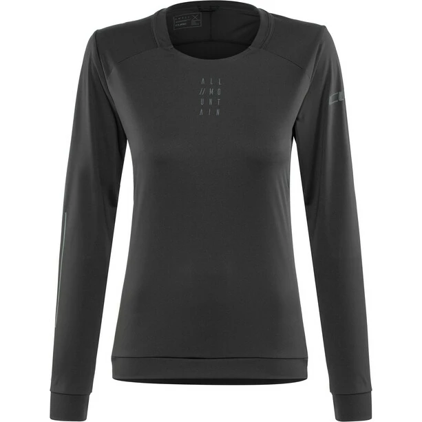 Cube AM Rundhalstrikot Langarm Damen Schwarz
