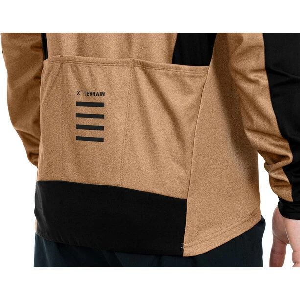 Cube ATX CMPT Langarm Trikot Mit Durchgehendem Reißverschluss Herren Braun/schwarz – Bild 4