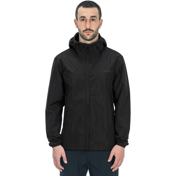 Cube ATX CMPT Regenjacke Herren Schwarz – Bild 2