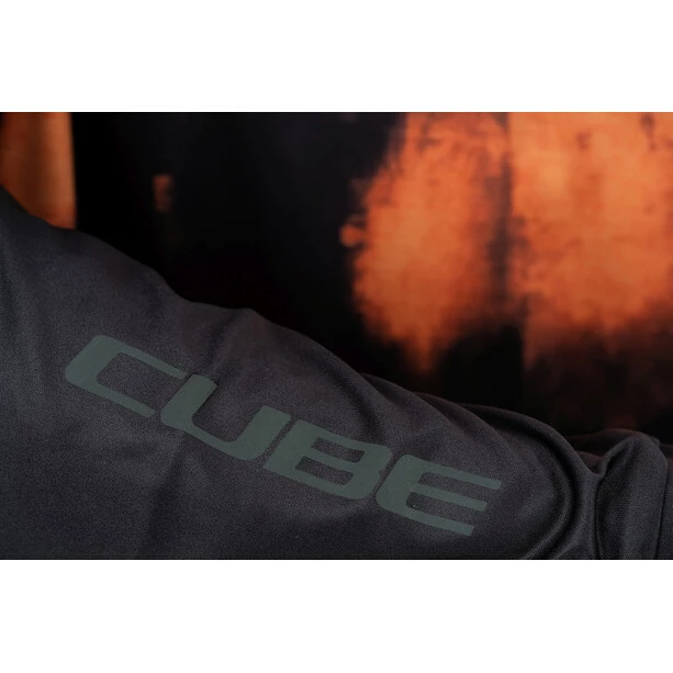 Cube ATX Rundhals Langarmtrikot Herren Rot/schwarz – Bild 5