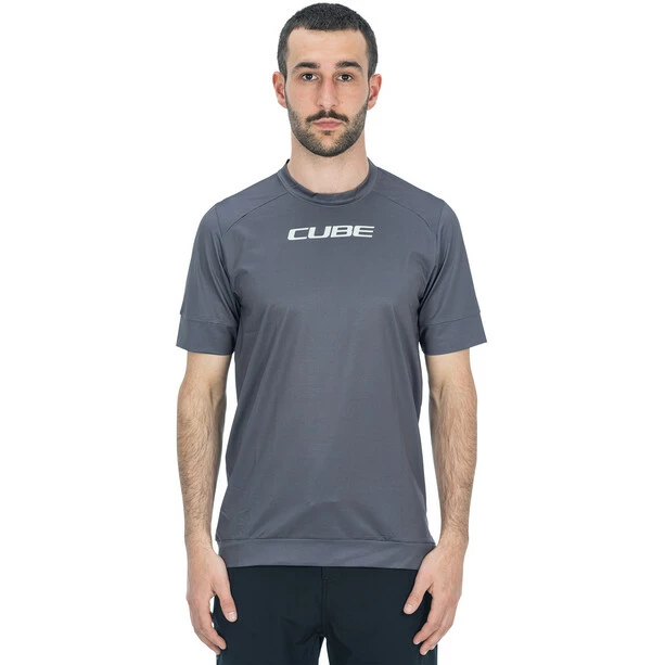 Cube ATX Rundhals Kurzarm Trikot Herren Grau – Bild 2