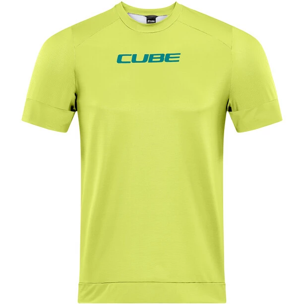 Cube ATX Rundhals Kurzarm Trikot Herren Gelb