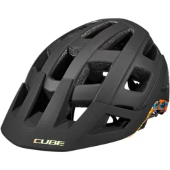 Cube Badger Helm Schwarz/bunt