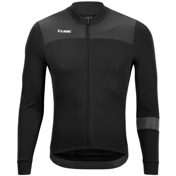 Cube Blackline Flash Langarm Trikot Herren Schwarz