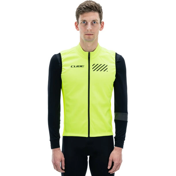 Cube Blackline Safety Softshell Weste Herren Gelb – Bild 2