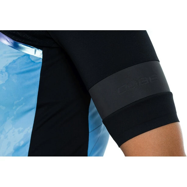 Cube Blackline Kurzarm Trikot Damen Blau – Bild 5