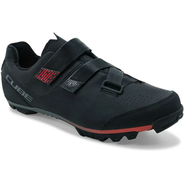 Cube MTB Peak Schuhe Schwarz/rot