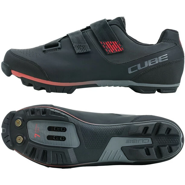 Cube MTB Peak Schuhe Schwarz/rot – Bild 3