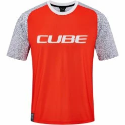 Cube Vertex Rundhals Kurzarm Trikot Herren Orange/grau