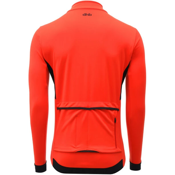 Dhb Aeron Rain Defence Polartec Jacke Herren Orange – Bild 2