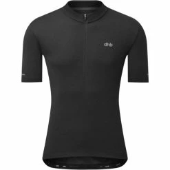 Dhb Essentials Kurzarm Trikot Mit 1/4 Reißverschluss Herren Schwarz
