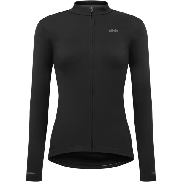 Dhb Thermal Cycling Langarm Trikot Damen Schwarz – Bild 2