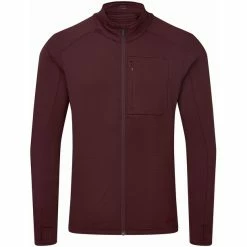 Dhb Trail Thermal Langarm Zip Trikot Herren Rot