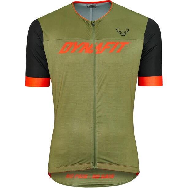 Dynafit Ride Light Kurzarm Tee Mit Durchgehendem Reißverschluss Herren Oliv/schwarz