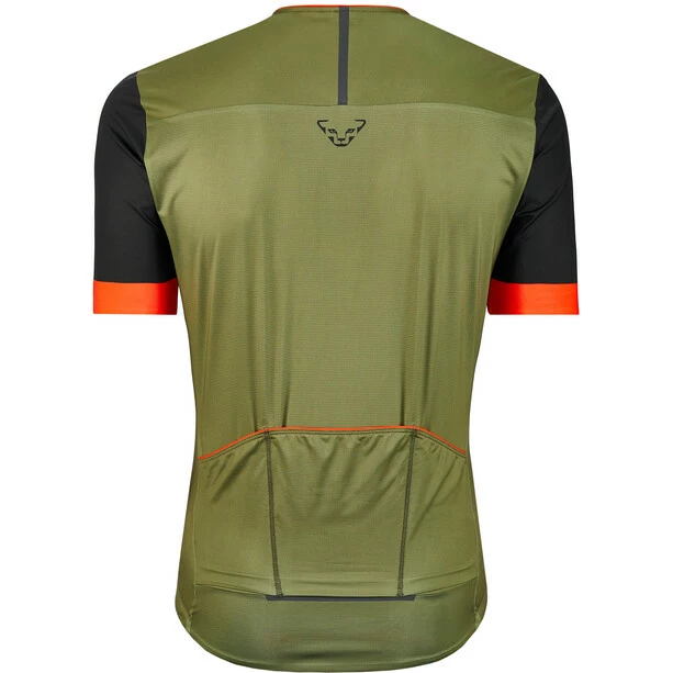 Dynafit Ride Light Kurzarm Tee Mit Durchgehendem Reißverschluss Herren Oliv/schwarz – Bild 4