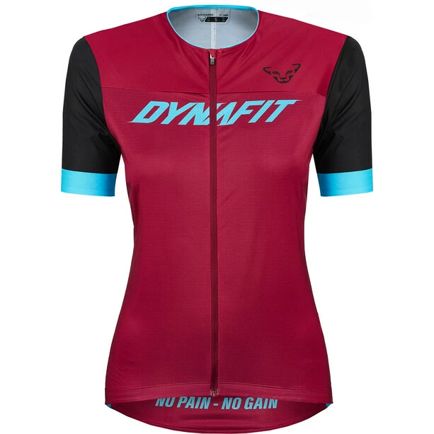 Dynafit Ride Light Kurzarm Tee Mit Durchgehendem Reißverschluss Damen Lila/schwarz