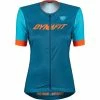 Dynafit Ride Light Kurzarm Tee Mit Durchgehendem Reißverschluss Damen Petrol/blau