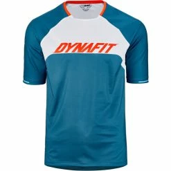 Dynafit Ride Kurzarm Tee Herren Petrol/weiß