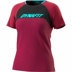Dynafit Ride Kurzarm Tee Damen Lila/schwarz