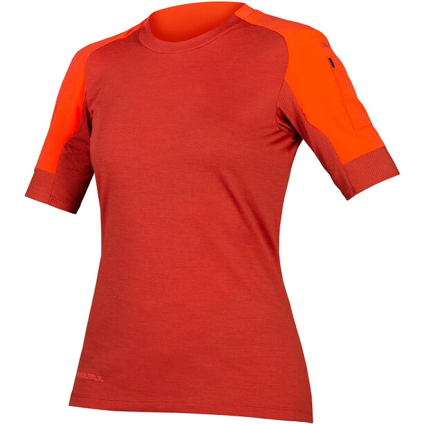 Endura GV500 Kurzarm Trikot Damen Rot – Bild 2