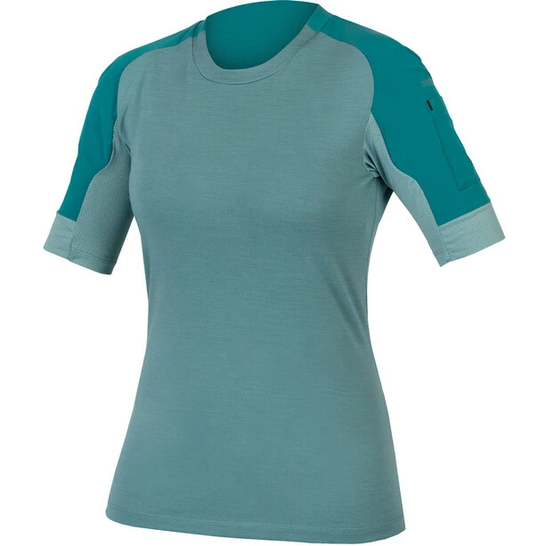 Endura GV500 Kurzarm Trikot Damen Petrol