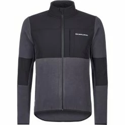 Endura Hummvee Full-Zip Fleece Shirt Herren Schwarz/grau