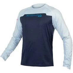 Endura MT500 Burner Langarm Trikot Herren Blau