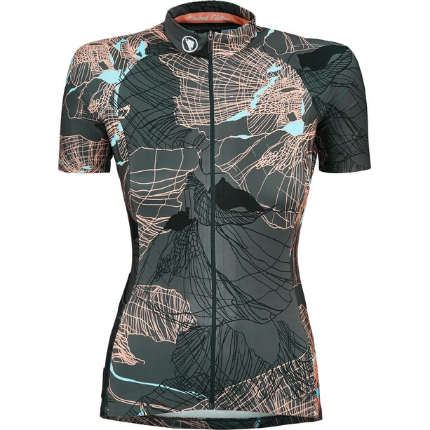 Endura Outdoor Trail Kurzarm Trikot Damen Schwarz/orange