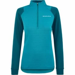 Endura SingleTrack Fleece Trikot Damen Petrol
