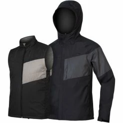 Endura Urban Luminite II 3-in-1 Jacke Herren Schwarz